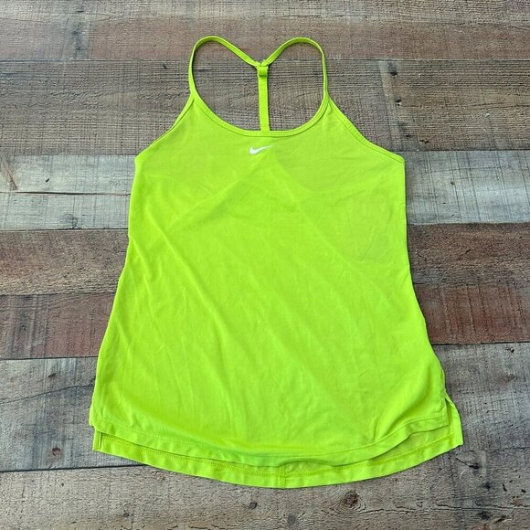 Nike Dri-Fit Women's  Size Small Training Tank Top Lime Green - Picture 1 of 8